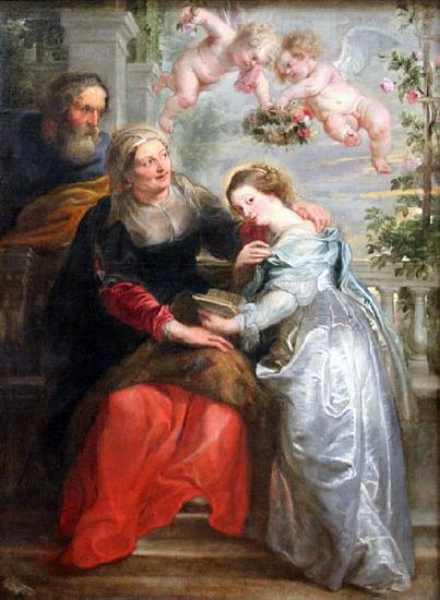 Peter Paul Rubens The Education of Mary oil painting image